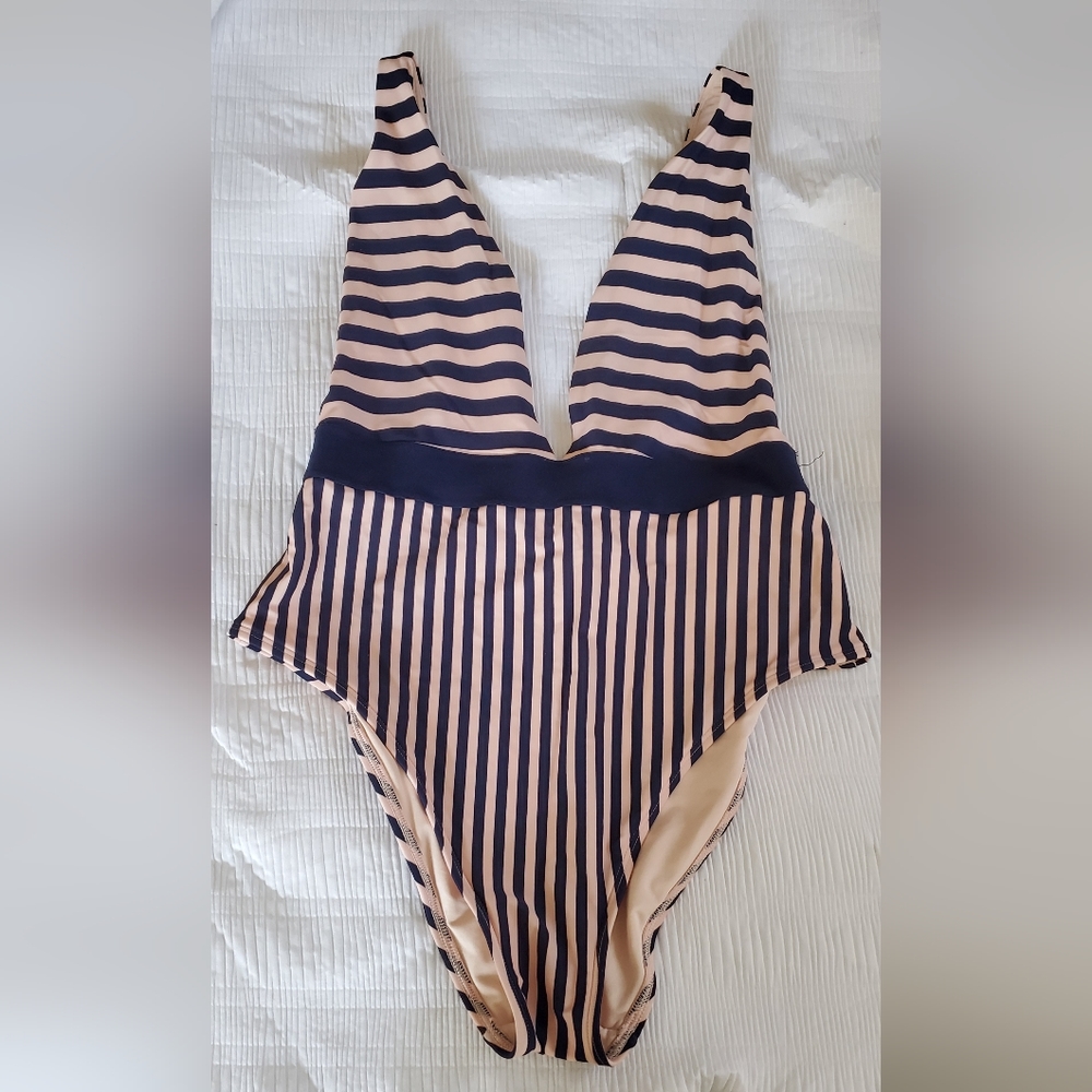 Aerie One Striped One Piece